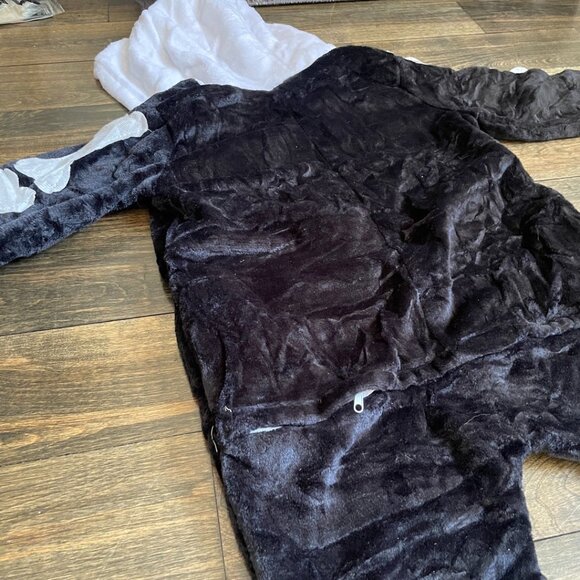 Children's Plush Skeleton Jumpsuit Costume - Picture 8 of 15